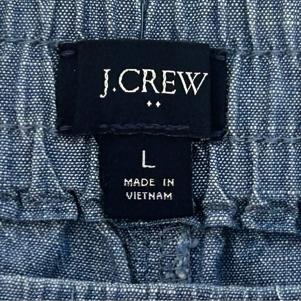 J.Crew Chambray Drawstring Short Blue Women's Siz… - image 3
